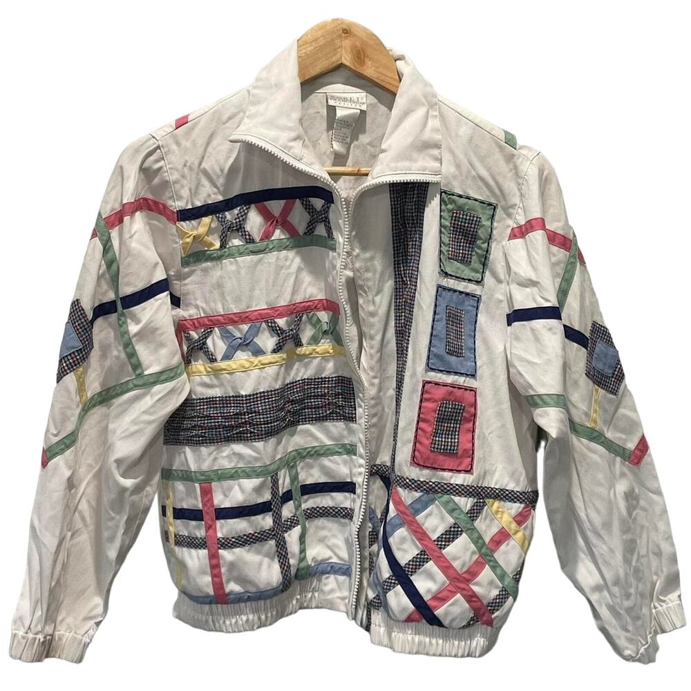 Vintage 90s Quilted Patches Koret Francisca Petite Jacket Small🔥